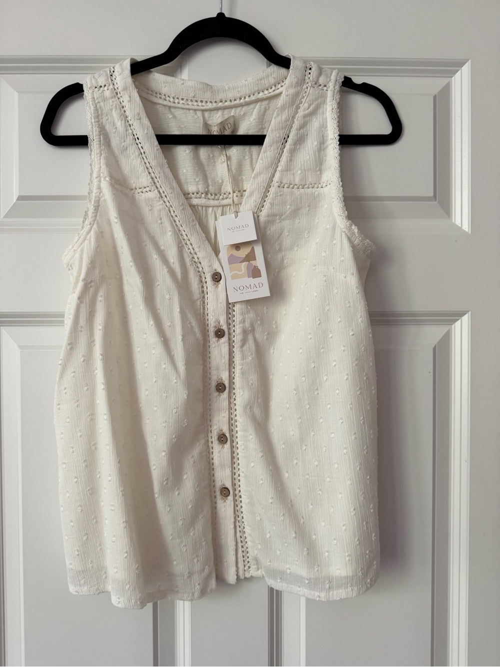 Nomad the Label Fleetwood Cotton Top, Coconut